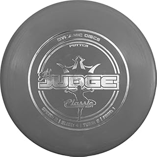 Dynamic Discs Classic Soft Emac Judge Disc Golf Putter | Great Putt and Approach Frisbee Golf Disc for Beginners | Designed by Disc Golf World Champion Eric McCabe (Gray)
