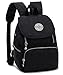 Produktbild Estwel Damen Mädchen Rucksack Kleine Reise Daypack Freizeitrucksack Elegant Damenrucksack Wasserdicht Nylon ReiserucksackSchwarz