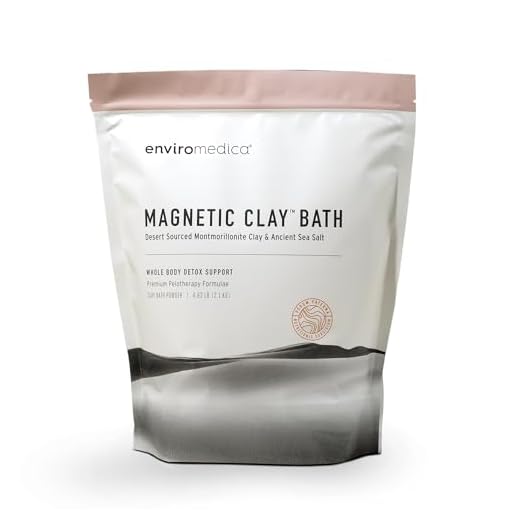 Enviromedica Magnetic Bentonite Clay Bath - Sodium & Calcium Bentonite Clay Bath Soak Powder with Himalayan Salt, Rejuvenating and Cleansing Body, Foot or Clay Mask for Face, 500g
