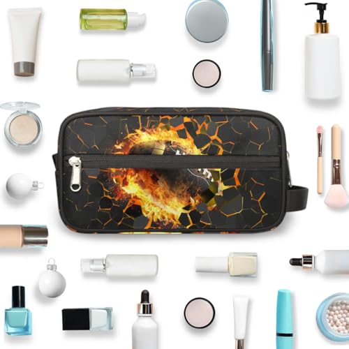 3D American Football Travel Toiletry Bag for Boys Men, Hanging Wash Bag for Kids, Waterproof Shaving Bag for Bathroom Toiletries Accessories4