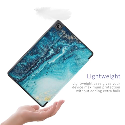 Image of CoBak Case for Samsung Galaxy Tab A11+ Plus 11 inch 2025, Multi-Viewing Angles, All New PU Leather Folio Stand Cover with Auto Sleep Wake Feature for Samsung Galaxy Tab A11+ Tablet 11-inch, Green Marble