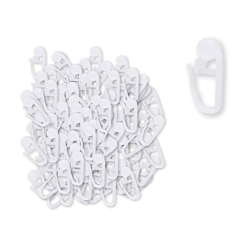 Bestlivings Gardinenröllchen Gardinenhaken Innenlaufrollen Gleiter 100er Pack