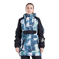 Bluemagic SkiJacken Skianzüge Schneeanzüge für Damen, Outdoorjacke Softshelljacken Outdoor Funktionsjacke, Winddicht Warm und Atmungsaktiv(Grün,XL)
