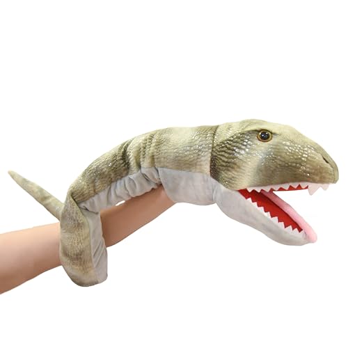 Lilizzhoumax Simulation snake Hand Puppet Plush Toy Stuffed Animal handpuppet Fluffy snake Cute Role-Playing Child Interactive Early Education Toys Home Decoration Animal Toys Gift for Kids
