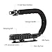 PULUZ Video Action Handheld Stabilizer, U/C Shape Video Action Stabilizing Handle Grip with Cold-Shoe Mount for All Camera Action Camera Camcorder and Smartphones