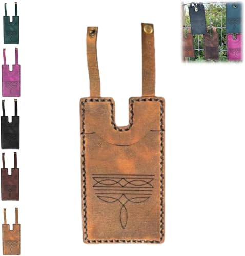 Fashion leather wallet,Western boots wallet,Handmade ultra-thin leather business card holder,Can hold multiple cards,Compact cowgirl boots wallet,Mini portable boot card package. (Light coffee color)