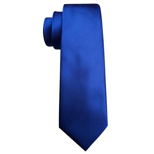 Image of Barry.Wang Plain Men Silk Ties Extra Long Satin Necktie for Wedding Business Handkerchief Cufflinks Set Solid Colors