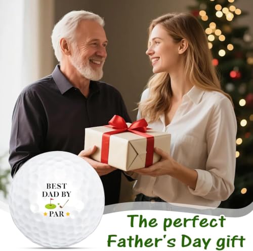 KINMES Engraved Best Dad Golf Ball