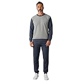 Rufino Díaz Pijama Caballero Invierno Punto Milano Térmico Assman (Azul - XL) - Tacto Suave y Agradable para tu Descanso