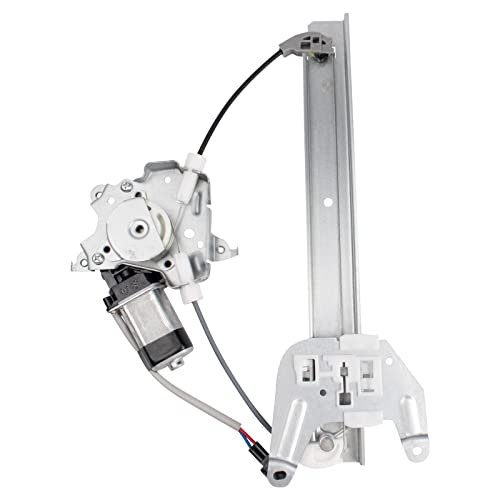 Image of TRQ Rear Passenger Side Power Window Motor and Regulator Assembly Power Compatible with 2002-2006 Nissan Altima