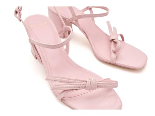 Image of kate spade new york Loop Smooth Leather Block Heel Sandal | Party Sandals