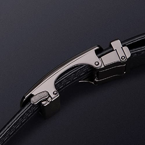 Classic Genuine Leather Men’s Ratchet Belt Automatic Buckle Dress Casual Gift Box4