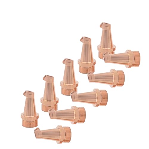 Juego de boquillas de soldadura láser de cobre M16x1, boquillas de alimentación de alambre de 0,8-2,0 mm para sistema de soldadura láser de fibra portátil 10 piezas 1.2mm