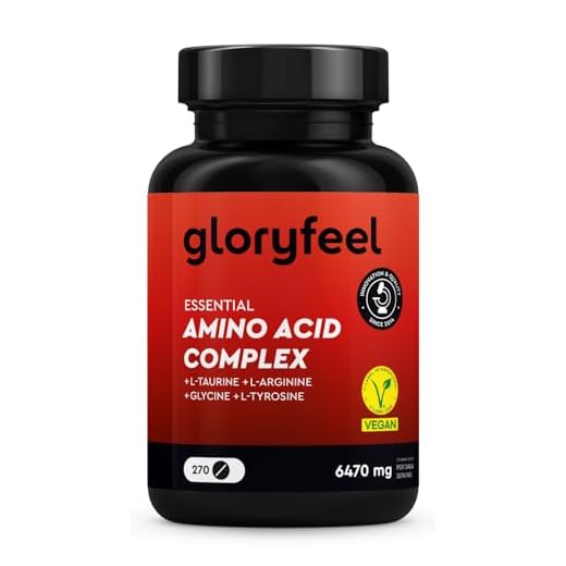 Aminoácidos Complex en altas dosis - 270 Tabletas con 12 aminoácidos (6.470 mg) al día - EAA Amino 8 + L Arginina, L Carnitina, Taurina y Glicina - Vegano, probado en laboratorio y sin aditivos