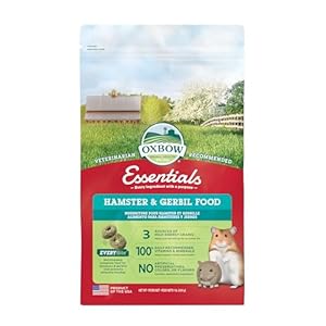Oxbow Essentials Hamster Food and Gerbil Food – All Natural Hamster and Gerbil Food – 1 lb.