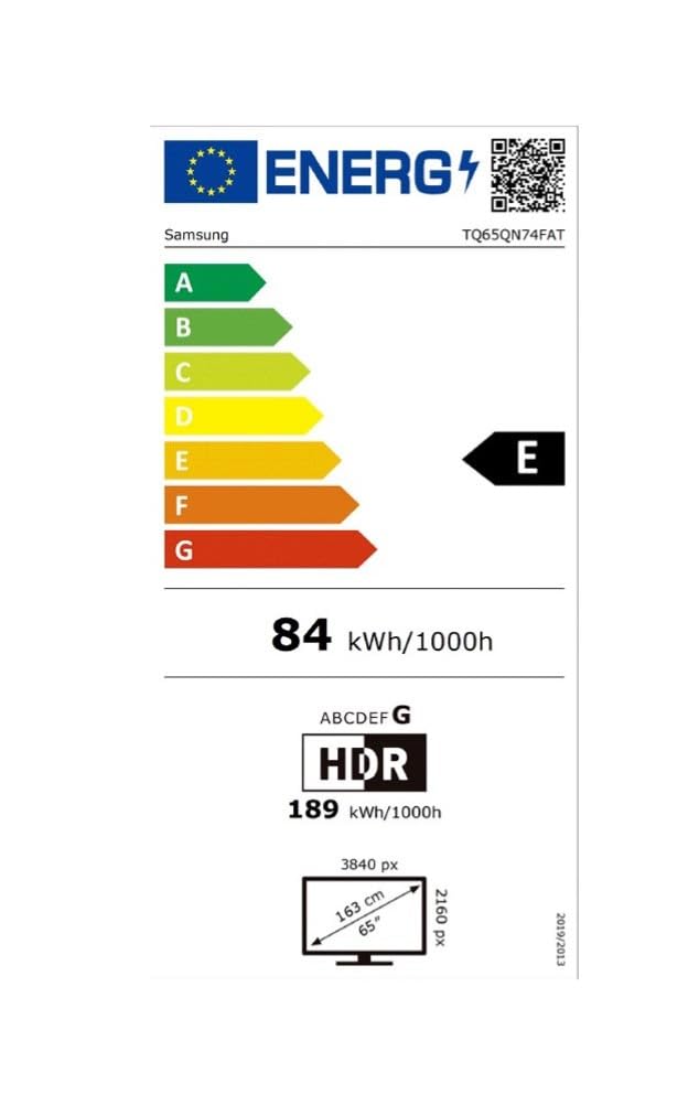 Samsung TV 65 Pulgadas Neo QLED QN74F 4K Mini LED Smart TV con Vision AI, Quantum Matrix Technology Slim y más de 500 Canales