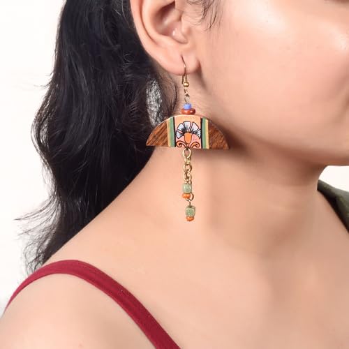 Image of Handcrafted Bohemian & Ethnic Earrings Collection for Women - Artistic, Nature-Inspired Statement Designs in Studs, Drops & Chandeliers
