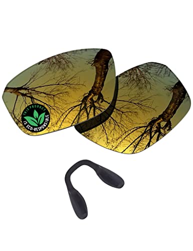 Image of Raydi Polycarbonate Replacement Lenses & Nosepads for Oakley Split Shot OO9416 Rectangular Sunglasses