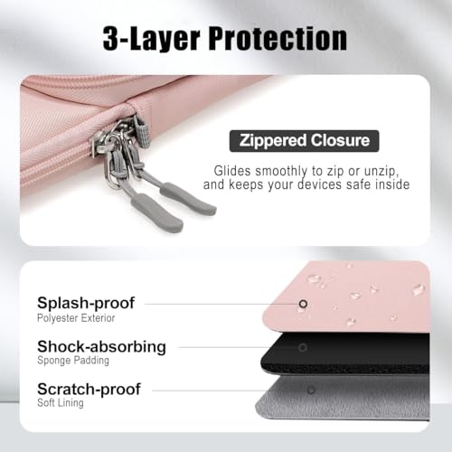 Housse tablette 13 pouces rose haut de gamme finitions premium - 6