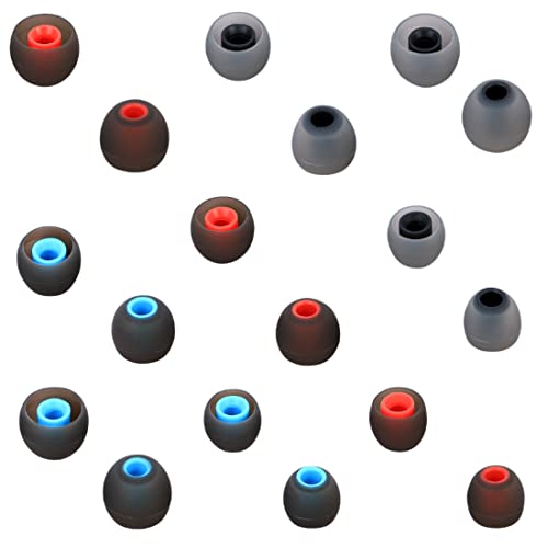 Image of Replacement Earbud Tips Earbud Covers Silicone Tips Ear Gels Fit for Inner Hole from 3.8mm - 5.1mm Earphones 9 Pairs S /M /L