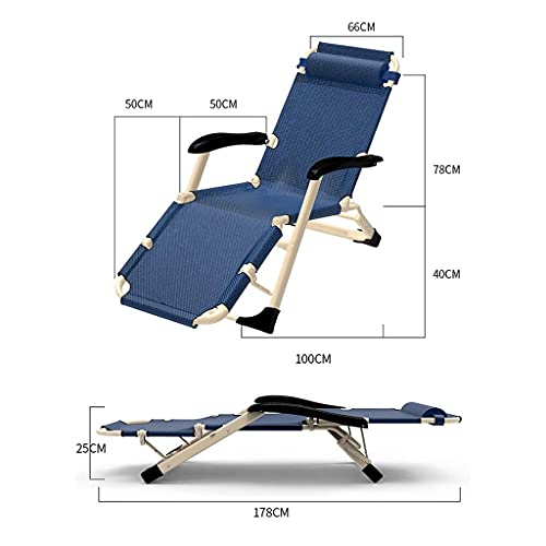 Chaise inclinable pliante zero gravity anti mal de dos largeur 66 cm - 3