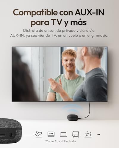 Amplificador de Sonido Wave Lite con Bluetooth Blanco Estelar y Entrada AUX Recargable 4