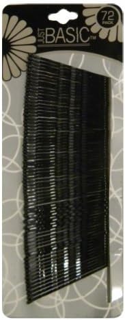 Black Metal Bobby Pins (72 Pack)