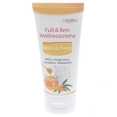 Fußcreme Sanamed CareMed Milch Honig Wellness Fuß und Bein