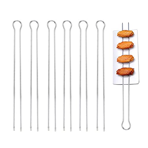 6Pcs Metal BBQ Grilling Fork Sticks U-shaped Design Skewer BBQ Grill Set Outdoor Picnic Camping Barbecue