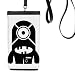 Universe Alien Monster Alien Phone Wallet Purse Hanging Mobile Pouch Black Pocket