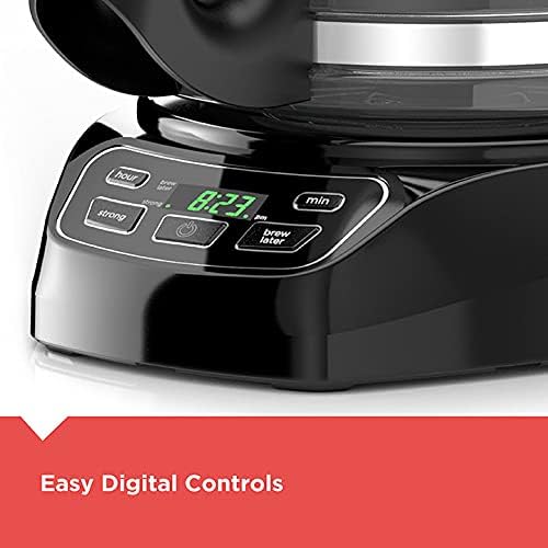 BLACK+DECKER CM1110B Programable 12-Cup Coffee Maker, Easy Pour, Non-Drip Carafe with Removable Filter Basket, Black - 5