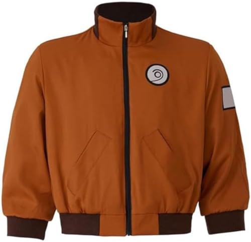 VintageCos Disco Costumes Orange Bomber Aerostatic Pilot Jacket for Men (S)