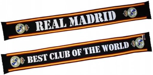 Real Madrid - Bufanda Telar N7 - Producto Oficial con Licencia (Negro Doble Cara) | Ya disponible en tu tienda friki favorita! En mundofriki.es!