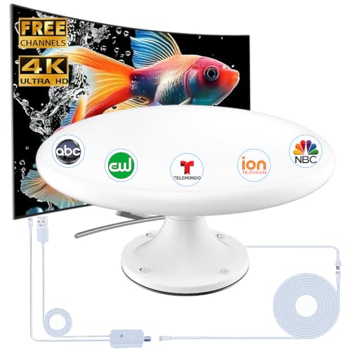 RV TV Antenna 4K HD Roof Mount