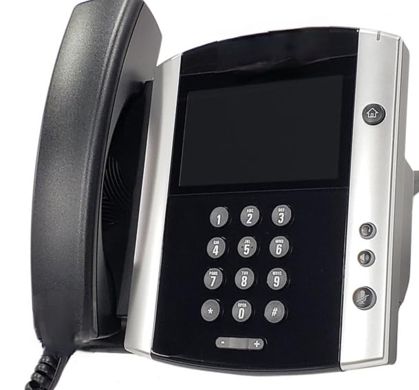 VVX600 Desktop Business Video Phone, LCD Display, Numeric Keypad, Black and Silver VVX600 Desktop Business Video Phone, LCD Display, Numeric Keypad, Black and Silver