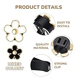 Buaak 6 Pcs Daisy Flower Air Vent Clip, Air Conditioning Outlet Clip, Passenger Princess Car Accessories, White FLower Air Freshener Vent Clip, for Car Decorations, Cute Accessories for Women - Image 3