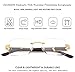 COASION Fashion Rimless Frameless Sunglasses for Women Men Y2k Retro Sun Glasses Square Tinted Glasses (Gold/Transparent)