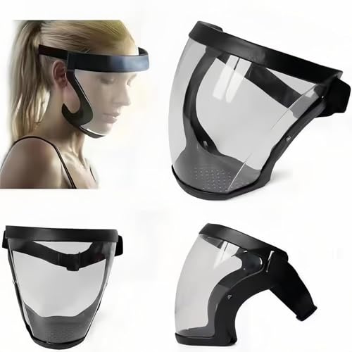 Miniatura 2 de Pantalla Facial Protectora Transparente Completa Con 10 Filtros Reemplazables, Diadema Ajustable Antivaho, Máscara Facial De Protección Total Contra Gotas, Polvo Y Salpicaduras, Cómoda. 1pcs