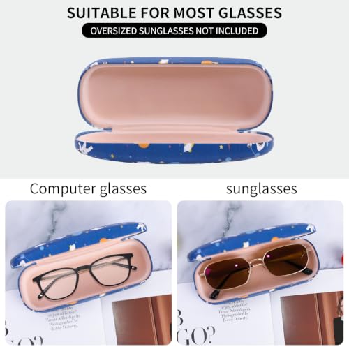 Image of PERFECTSIGHT Hard Shell Eyeglasses Case, Kawaii Protective Glasses Case for Kids, Cute Eyeglass Case for Women Men Girls