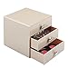 iDesign Plastic 3-Drawer Jewelry Box, Compact Storage Organization Drawers Set for Cosmetics, Dental Supplies, Hair Care, Bathroom, Office, Dorm, Desk, Countertop, 6.5