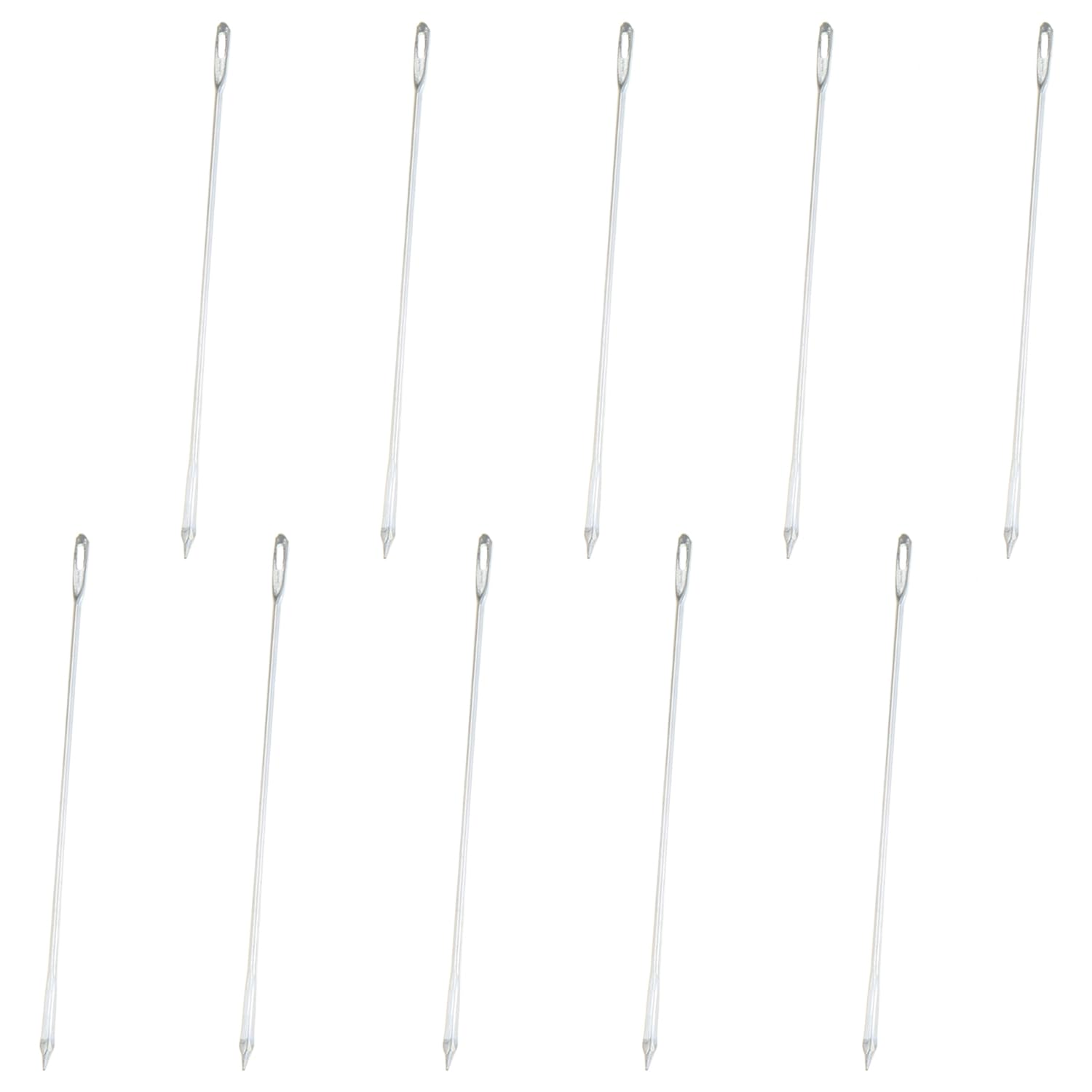 DGZZI 10PCS Woven Bag Baling Needles 17cm Elbow Thick Steel Needle Metal Meat Truss Pin Culinary Needle Suitable for Meat Vegetable Fruit