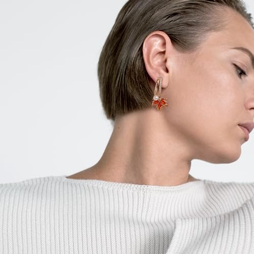 Sonateomber Double Circle Small Diamond Hoop Cartilage Earrings for Women - Sparkly Cubic Zirconia Rhinestone Huggie Snowflake/Pearl/Star Moon/Cube Drop Dangle Earring Valentines Gift2