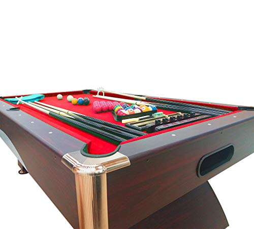 Simba Billardtisch Billard 8FT Caesar ROT Neue Billard-Spiel mit Containerbänke – Bild 6