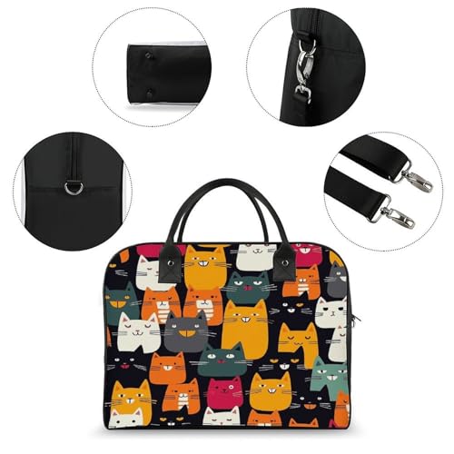 Maletín ligero de nailon para laptop unisex miniatura 6