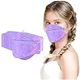 AMDOLE 50 Stück Mundschutz Erwachsene Bunt Motiv Einweg Fisch-Form Mundschutz...