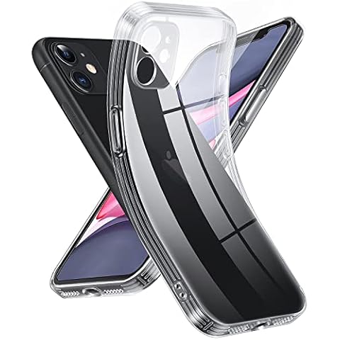 Supdeal Crystal Clear Case for iPhone 11, [Never Yellow] [Camera Protection], Thin Slim Fit Transparent Soft Silicone Phone Protective Case Cover, 6.1 Inch, Transparent Cover