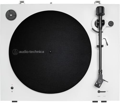 Miniatura 3 de Audio Technica Consumer AT-LP3XBT-WH - Tocadiscos Bluetooth de dos velocidades por correa totalmente automático (inalámbrico y analógico) (blanco)