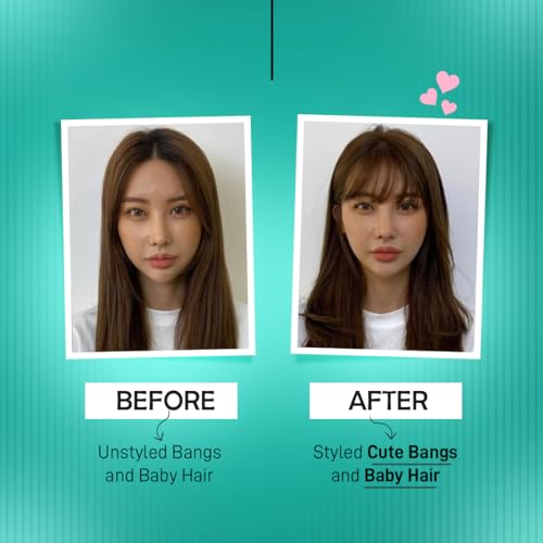 Ikonic Mini Hair Straightener,Slim Ceramic Mini Floating Plates, Ideal for Small Hair and Bangs, Quick Styling, Light-weight and travel friendly, Instant Heat Technology,Black &... - Image 4