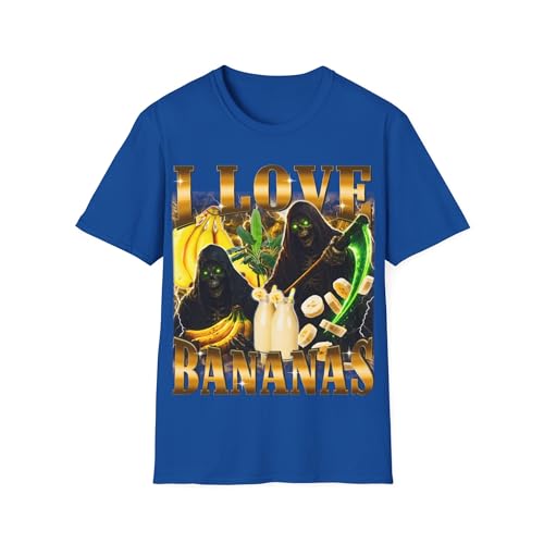 Meme banane t-shirt rigolo squelette jaune pour vos soirées décontractées