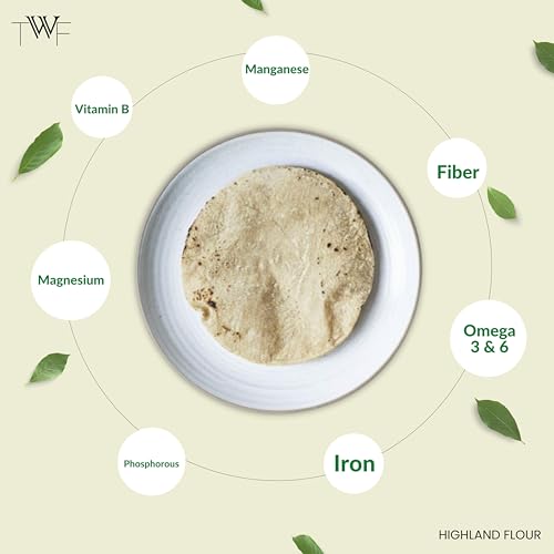 Image of TWF Premium Sharbati Atta | Highland Flour | 20 Kg | 100% Madhya Pradesh Sharbati | MP Chakki Atta | With Bran and Germ | No Bleach | No Preservatives or Artificial Flavors